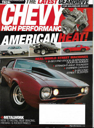 CHEVY HIGH PERFORMANCE 2013 SEPT - METALWORK, GEARDRIVE, PISTON MATH, BOSTICK